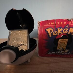 Pokémon Limited Edition Gold-Plated Card